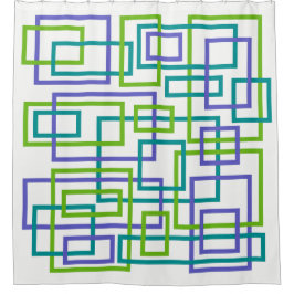 Moderne Verriegelung geometrisch Duschvorhang