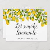 Moderne verspätete Ankündigung Grüne Zitronen (Vorne/Hinten)