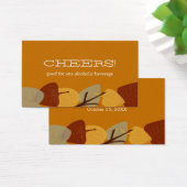 Moderne verstreute Blätter Herbstkarte Bar trinken (Schreibtisch)