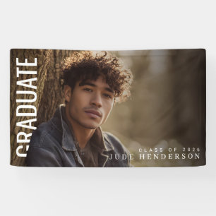 Moderne vertikale PhotoPop-Abschlussfeier Banner