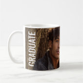 Moderne vertikale PhotoPop-Abschlussfeier Kaffeetasse (Links)