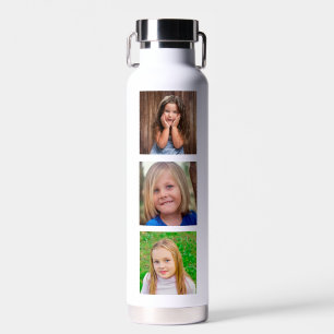 Moderne vertikale Sechs-Foto-Collage-Gitter Trinkflasche