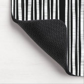Moderne vertikale Streifenmuster Mousepad (Ecke)