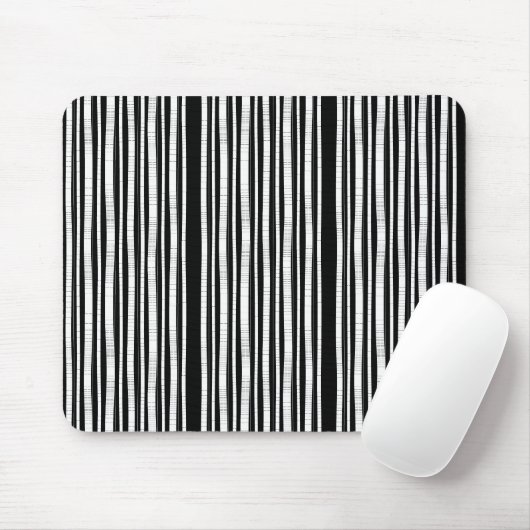 Moderne vertikale Streifenmuster Mousepad (Mit Mouse)