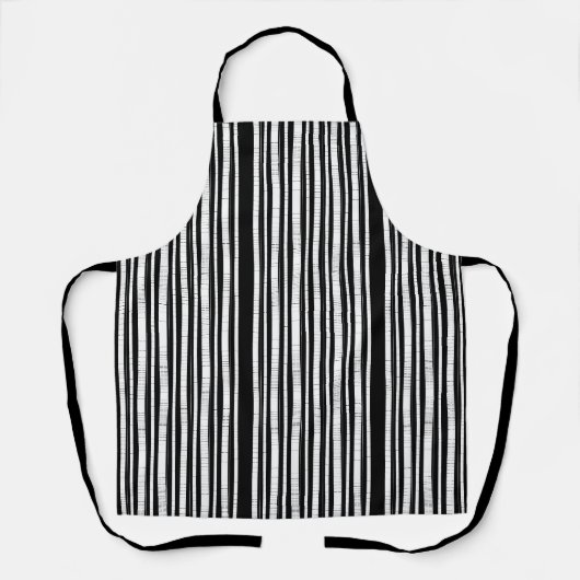 Moderne vertikale Streifenmuster Schürze (Vorderseite)