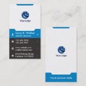 Moderne vertikale Visitenkarte (Vorne/Hinten)