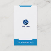 Moderne vertikale Visitenkarte (Rückseite)