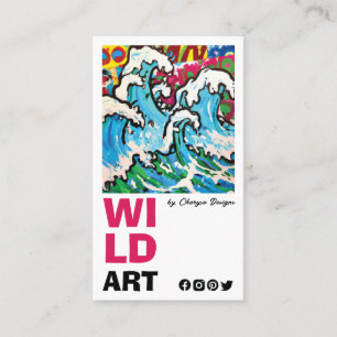 Moderne vertikale Visitenkarte