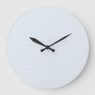 Moderne verzerrte Gitter Minimalistische fließen Große Wanduhr