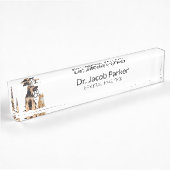 Moderne Veterinärklinik Namensplakette