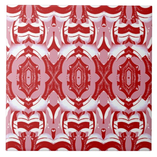 Moderne, vielfarbige Keramik Fliese (Vorderseite)