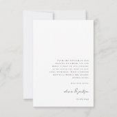 Moderne Vier-Foto Hochzeit Danke (Rückseite)