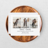 Moderne Vier-Foto Save The Date