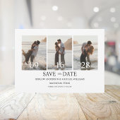 Moderne Vier-Foto Save The Date