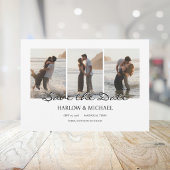 Moderne Vier-Foto Save The Date