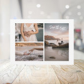 Moderne Vier-Foto Save The Date
