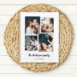 Moderne Vier FotoCollage Planer<br><div class="desc">Dieser einfache, aber hochmoderne 2023-Planer verfügt über vier Ihrer bevorzugten persönlichen Fotos in einem einzigartigen, überdimensionierten Look Foto Grid. Das Schwarzweißplaner-Design zeichnet sich durch seinen Familiennamen in eleganter, trendiger, handgeschriebener Schrift-Typografie aus und hat einen Platz für das Jahr oder Thema in einem koordinierenden serifenlosen Schriftart.</div>