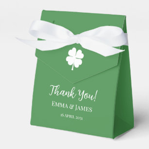 Moderne Vierblattklee St. Patrick's Day Dankeschön Geschenkschachtel