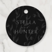 Moderne Viktorianische Elegante Grüne Geschenkanhänger (Vorderseite)