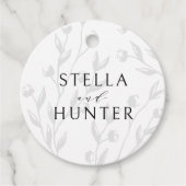 Moderne Viktorianische Elegante Grüne Geschenkanhänger (Vorderseite)