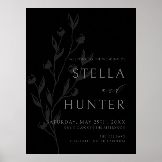 Moderne Viktorianische Elegante Landschaft Herzlic Poster (Vorne)