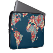 Moderne Viktorianische Weltkarte | World Traveller Laptopschutzhülle (Vorne Rechts)