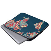 Moderne Viktorianische Weltkarte | World Traveller Laptopschutzhülle (Vorne Knopf)