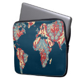 Moderne Viktorianische Weltkarte | World Traveller Laptopschutzhülle (Vorderseite Links)