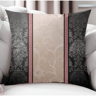 Moderne, Vintag Inspirierte Blumenmuster Streifen Kissen