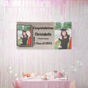 Moderne Vintage Abschluss Glückwünsche Foto ba Banner