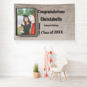 Moderne Vintage Abschluss Glückwünsche Foto ba Banner (Insitu)