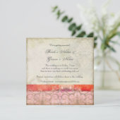 Moderne Vintage barocke Wirbel Save the Date (Stehend Vorderseite)