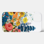 moderne Vintage Blume Case-Mate iPhone Hülle (Rückseite (Horizontal))