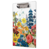 moderne Vintage Blume Klemmbrett (Links)