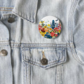 moderne Vintage Blumen Button (Beispiel)