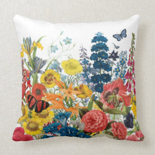 moderne Vintage Blumen Kissen
