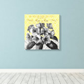 Moderne Vintage, blumengedehnte Leinwand (Insitu (Holzboden))
