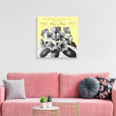 Moderne Vintage, blumengedehnte Leinwand (Insitu (Wohnzimmer))