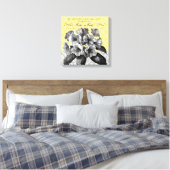 Moderne Vintage, blumengedehnte Leinwand (Insitu (Schlafzimmer))