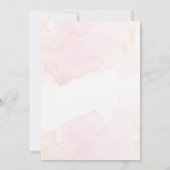 Moderne Vintage Blumenhochzeit Einladung (Rückseite)