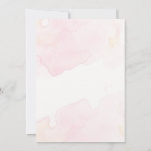 Moderne Vintage Blumenhochzeit Einladung (Rückseite)