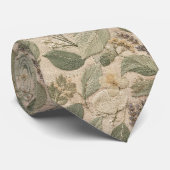 Moderne Vintage-Blumenmuster-Krawatte Krawatte (Gerollt)