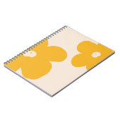 Moderne Vintage Boho Blume Hand Drawing Notizblock (Linke Seite)