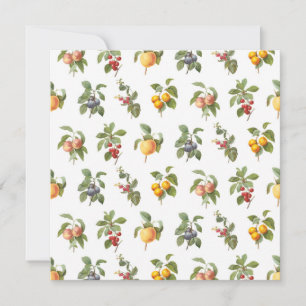 moderne Vintage botanische Früchte