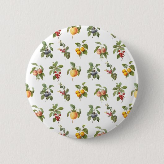 moderne vintage botanische Früchte Button (Vorderseite)