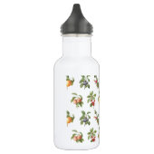 moderne Vintage botanische Früchte Edelstahlflasche (Links)