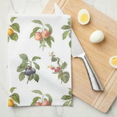 moderne Vintage botanische Früchte Geschirrtuch (Viertel Falte)