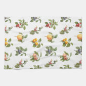 moderne Vintage botanische Früchte Geschirrtuch (Horizontal)