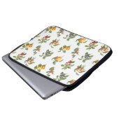 moderne Vintage botanische Früchte Laptopschutzhülle (Vorne Knopf)
