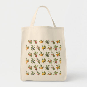 moderne Vintage botanische Früchte Tragetasche